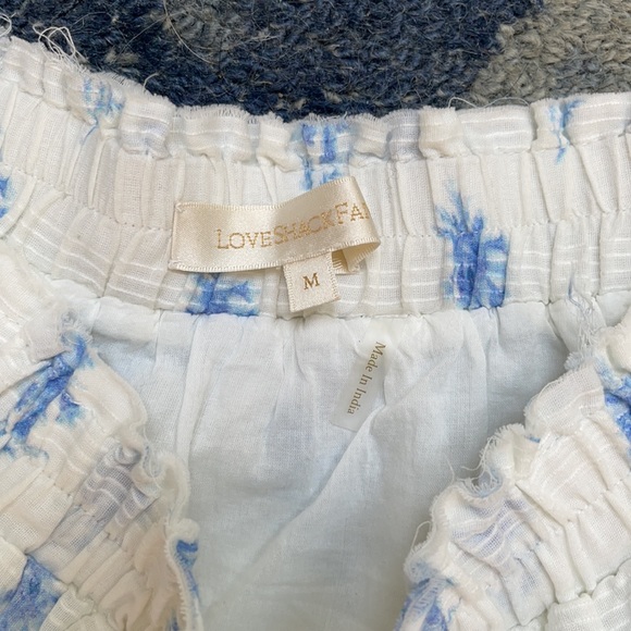 LoveShackFancy Mini skirt Ballad Blue - Picture 3 of 4